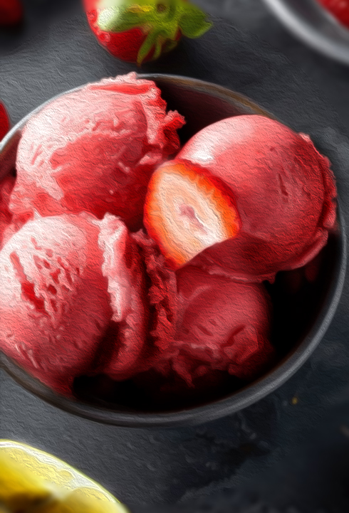 Try Now This Strawberry Sorbet Recipe, Refreshing and Healthy and Perfect for Summer!.