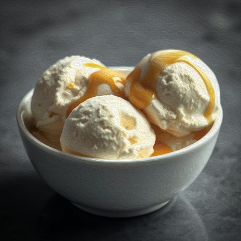 Vanilla and Caramel Ice Cream Easy to Follow Recipe.